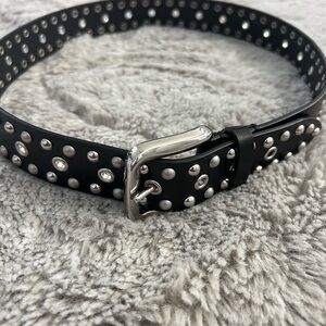 Isabel Marant Black Studded Belt